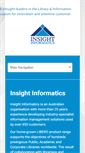 Mobile Screenshot of insightinformatics.com.au